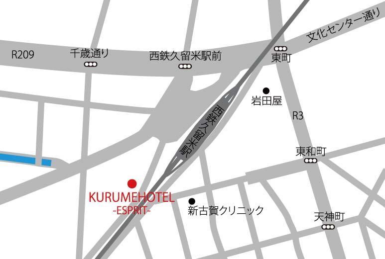 Kurume Hotel Esprit Exteriör bild